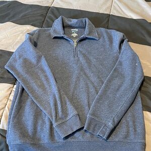 croft & barrow Men’s Heather Blue Half-Zip Sweater